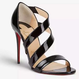 Christian Louboutin Black Strappy Heels